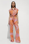 Pantalon coloré Rose - MANGO