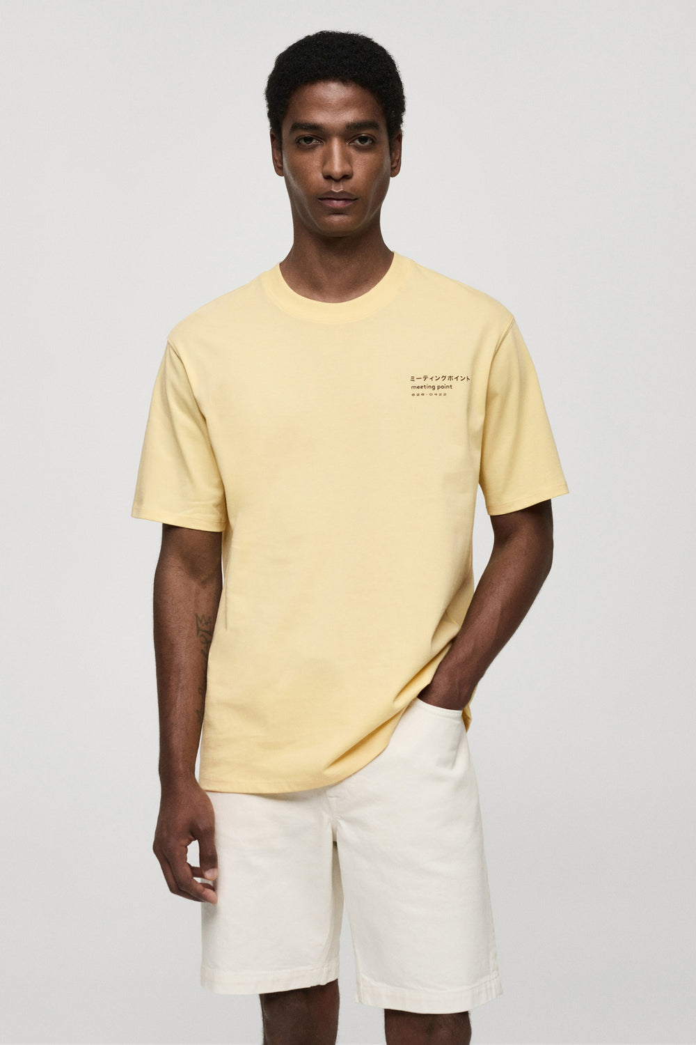 T-shirt (manches courtes) Jaune - MANGO
