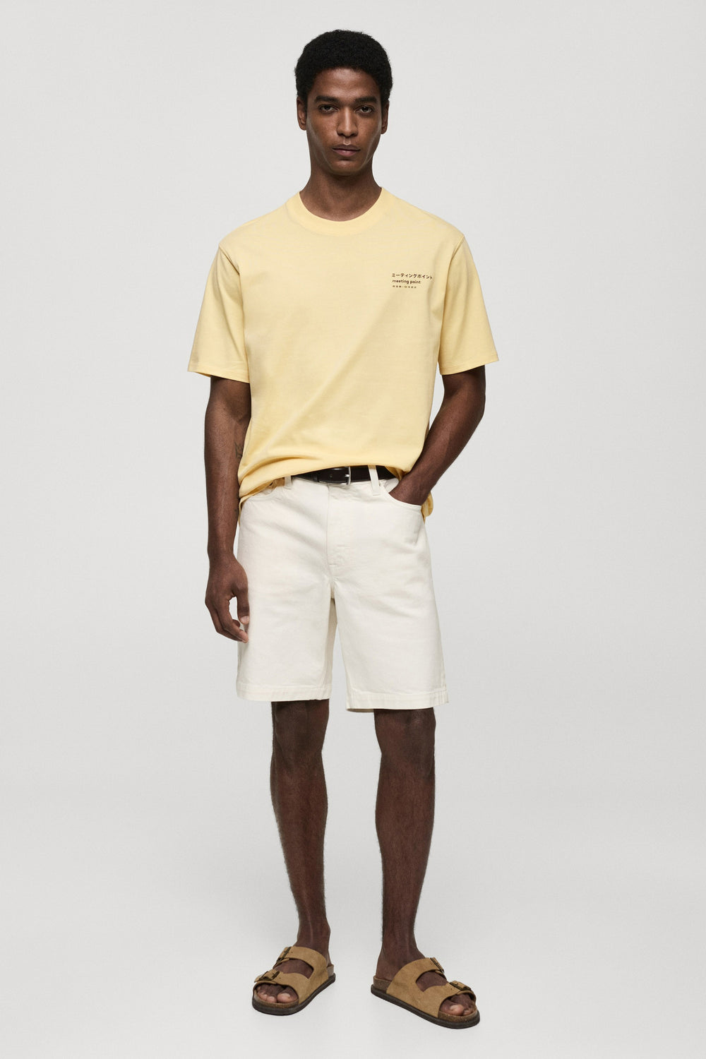 T-shirt (manches courtes) Jaune - MANGO