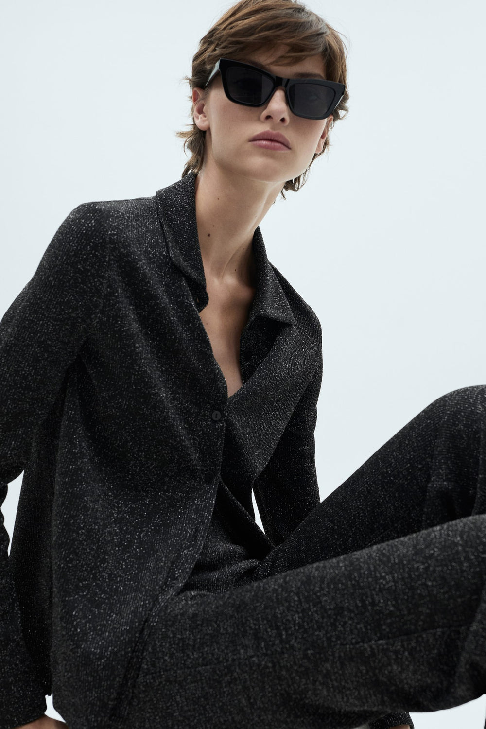 Pantalon Gris - MANGO