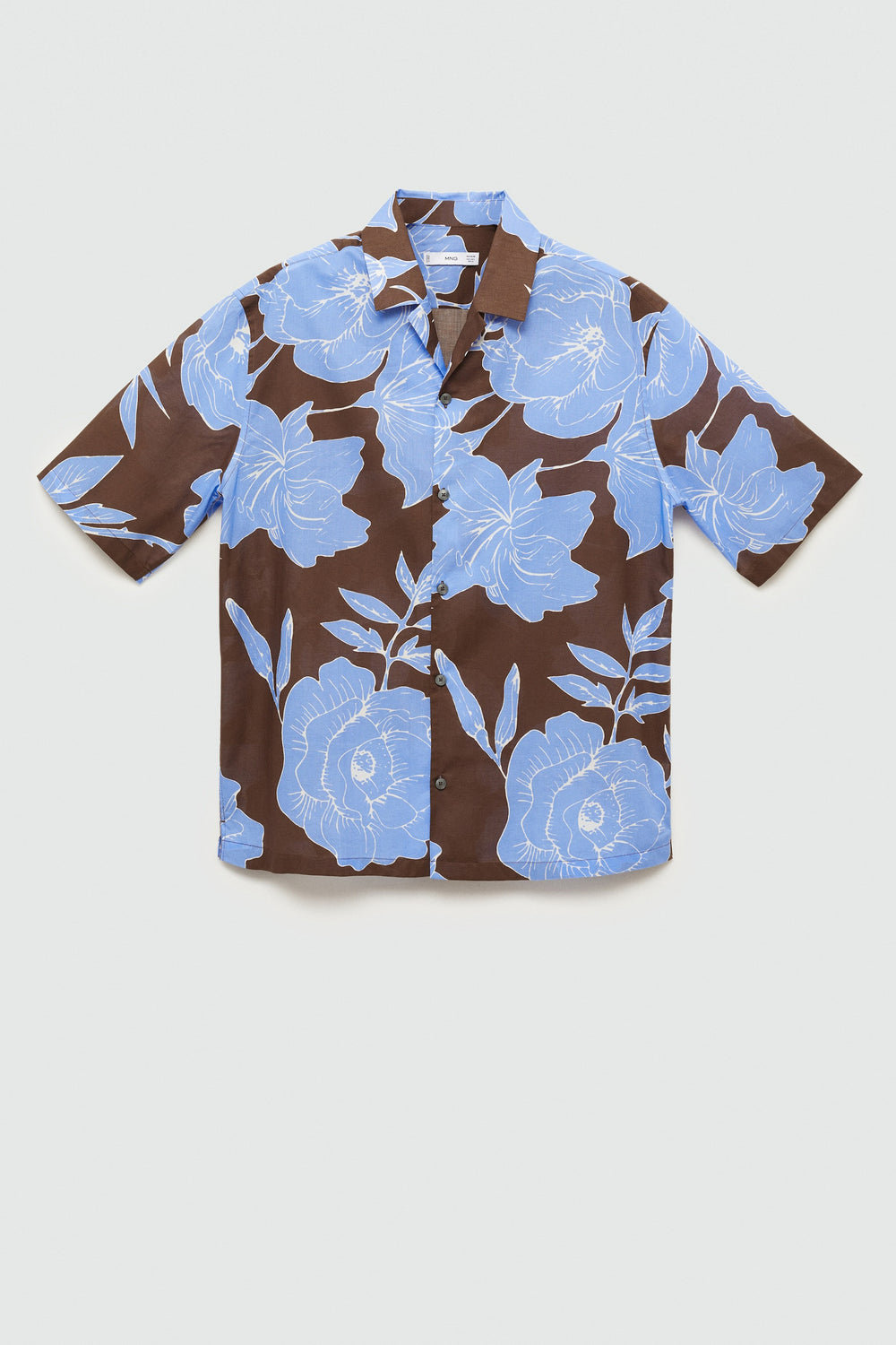 Hemd (korte mouwen) Bruin - MANGO