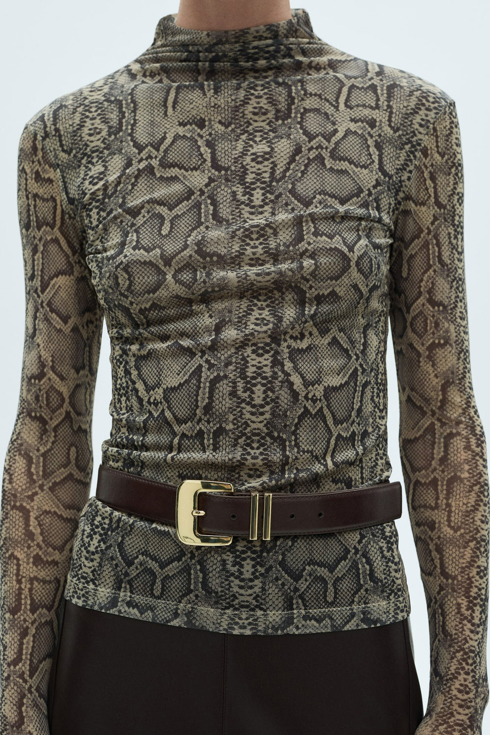 T-shirt (manches longues) Gris - MANGO