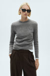 Pull col rond Gris - MANGO