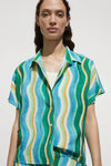 Chemisier (manches courtes) Vert - MANGO