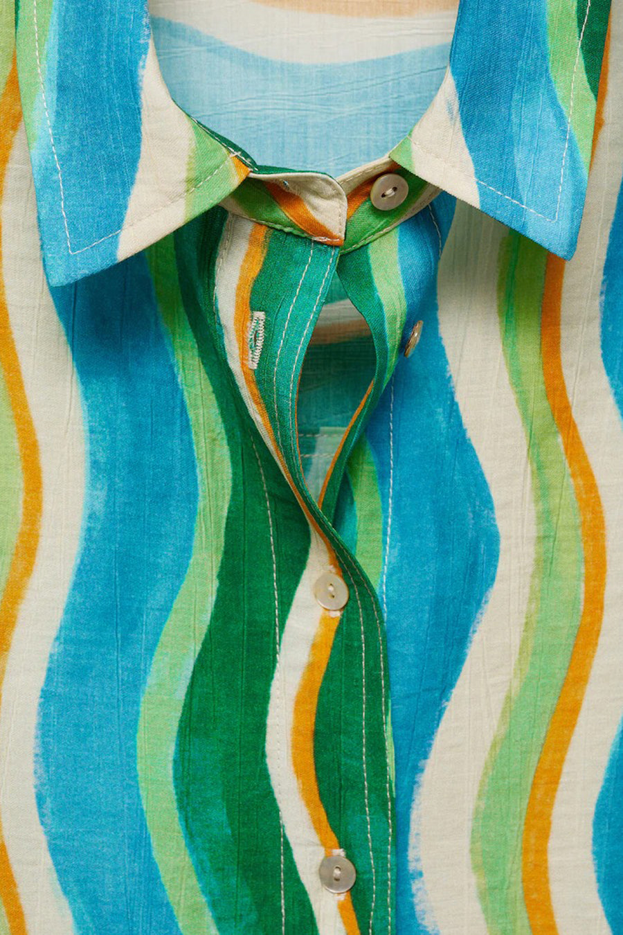 Chemisier (manches courtes) Vert - MANGO