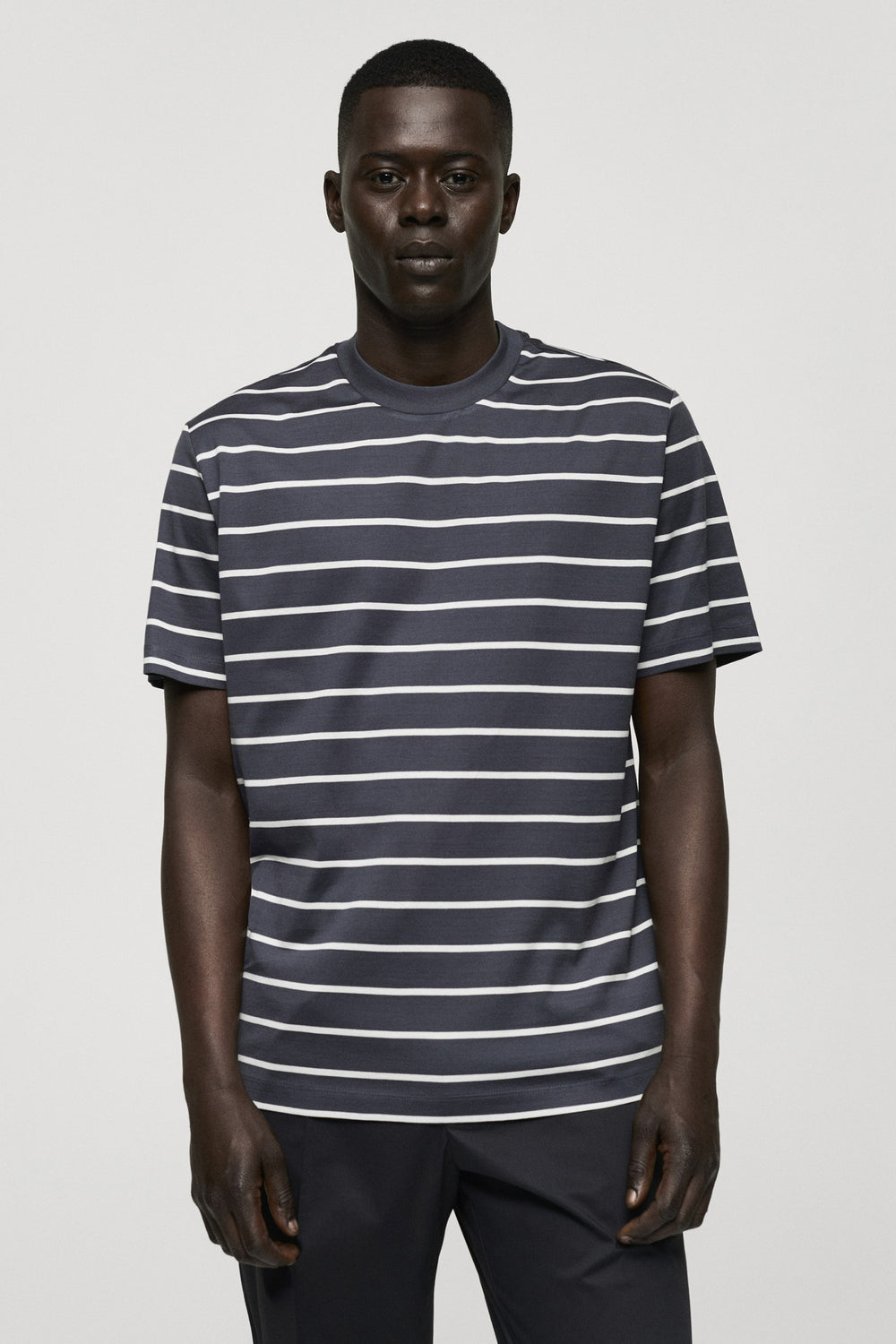 T-shirt (manches courtes) Bleu - MANGO