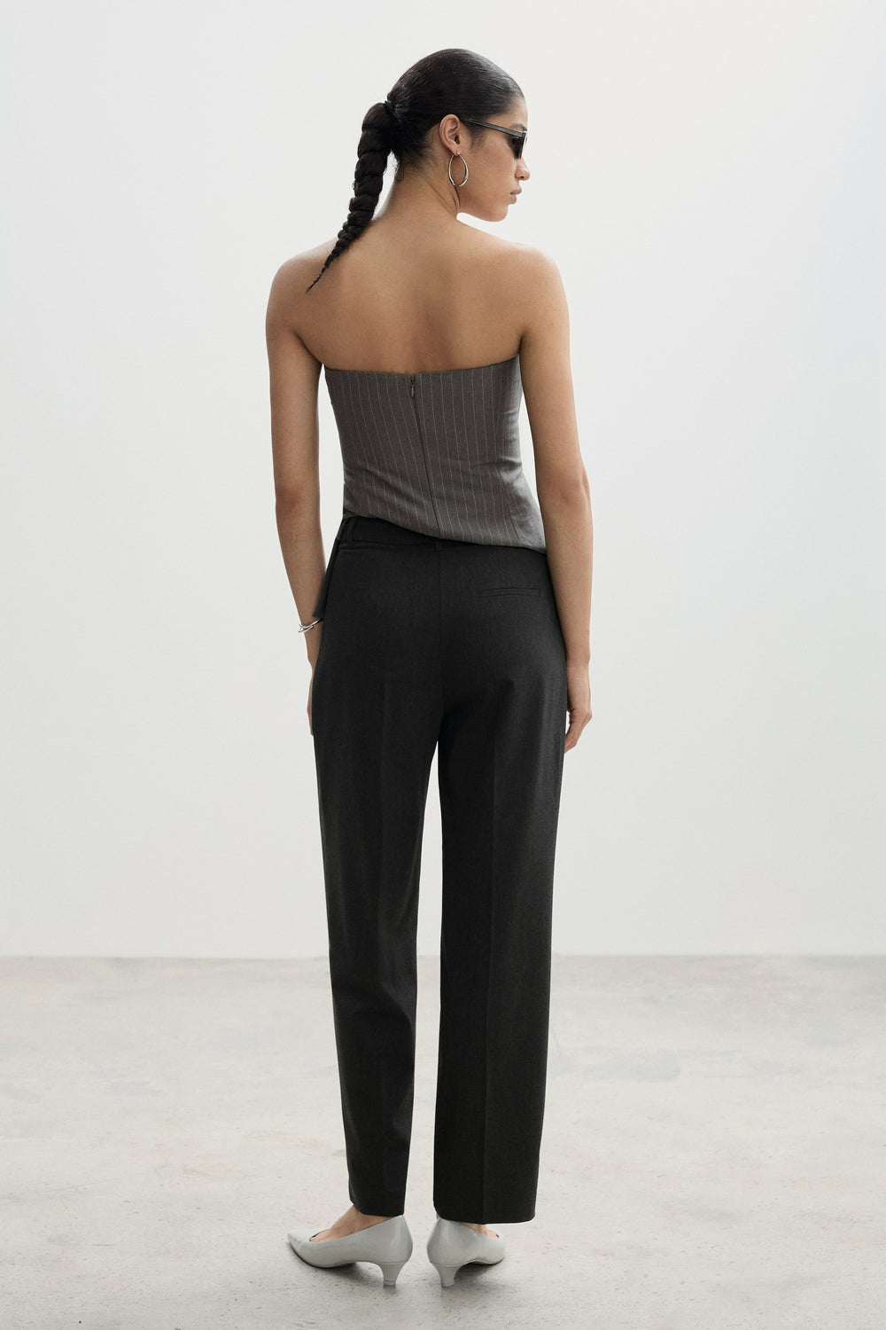 Pantalon Gris - MANGO