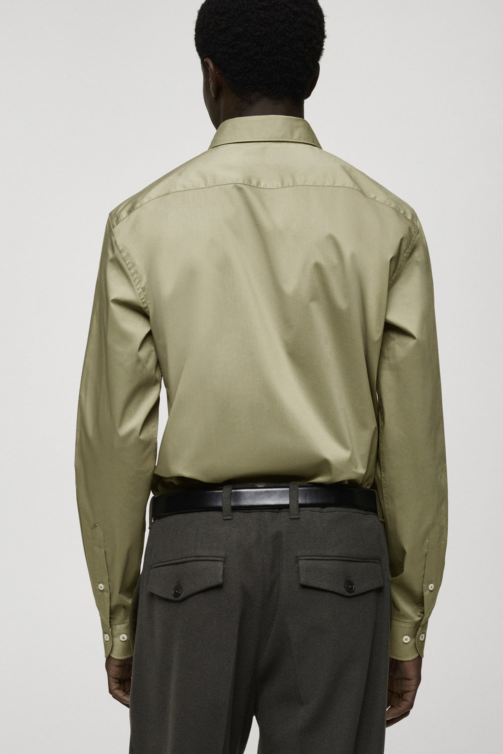 Chemise (manches longues) Vert - MANGO