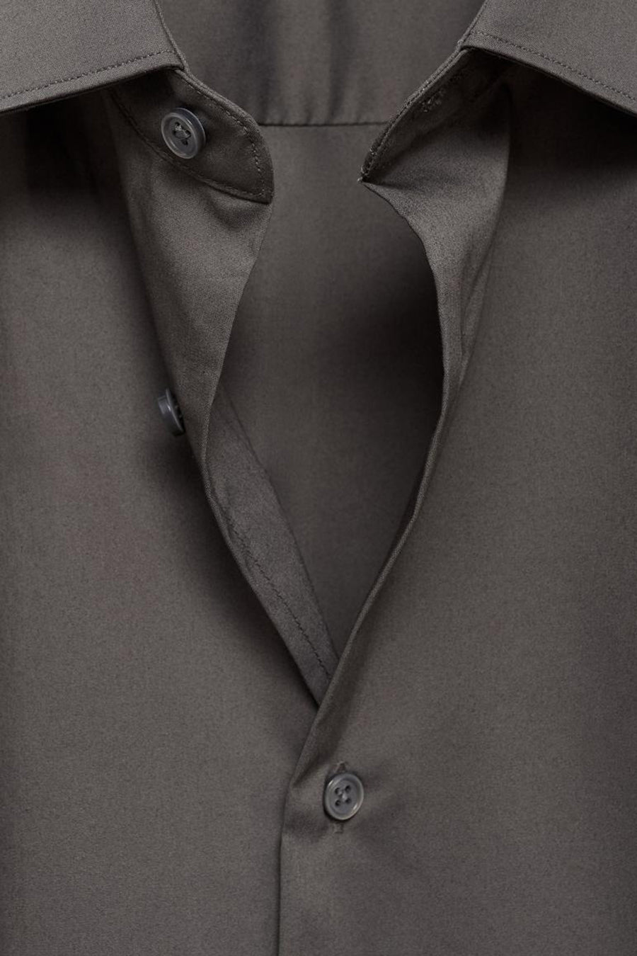 Chemise (manches longues) Gris - MANGO