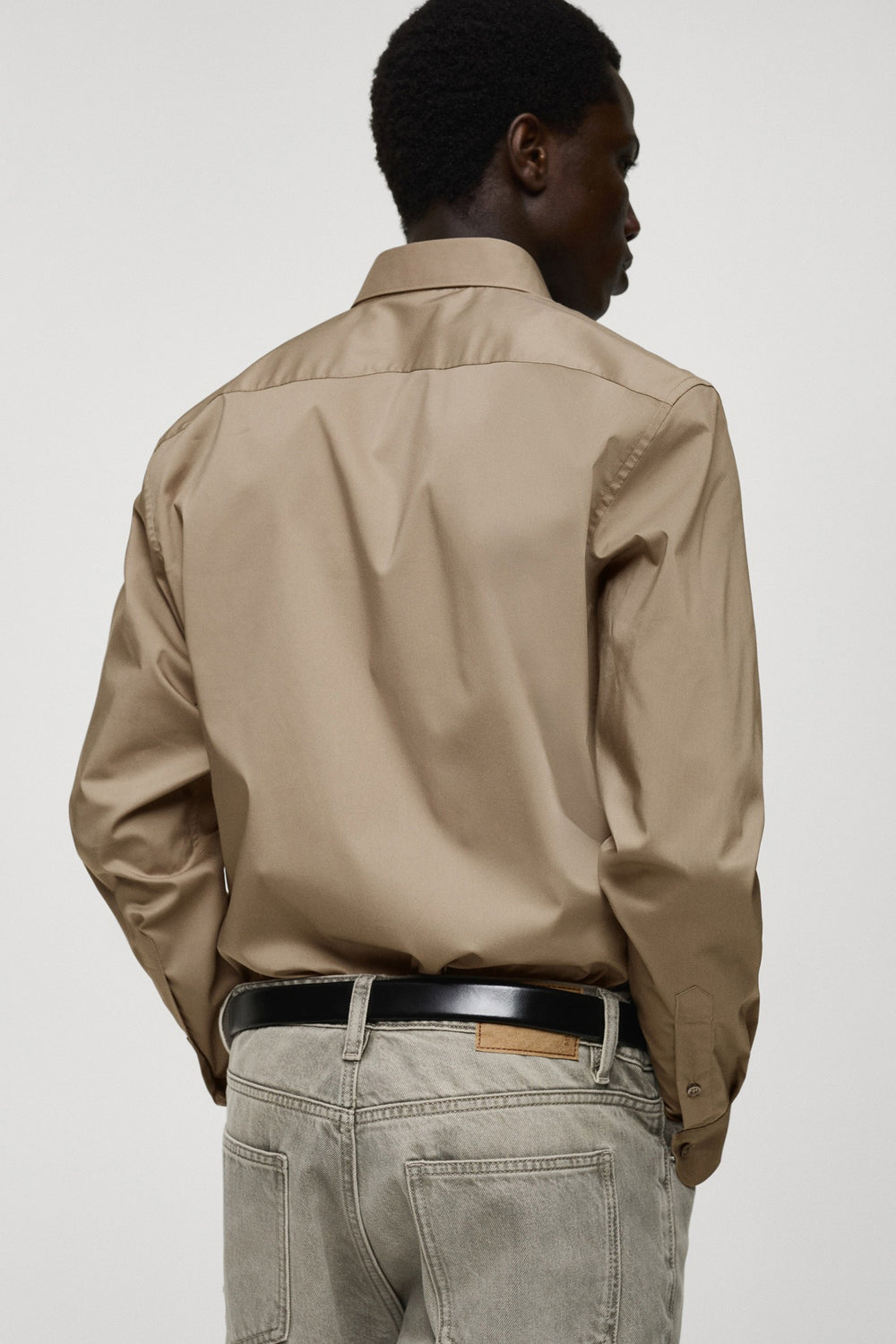 Chemise (manches longues) Brun - MANGO