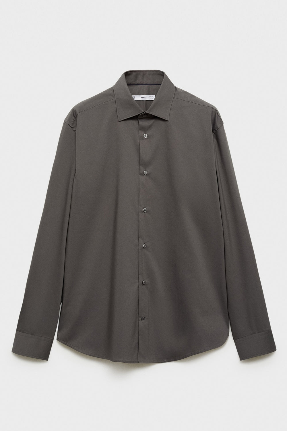 Chemise (manches longues) Brun - MANGO