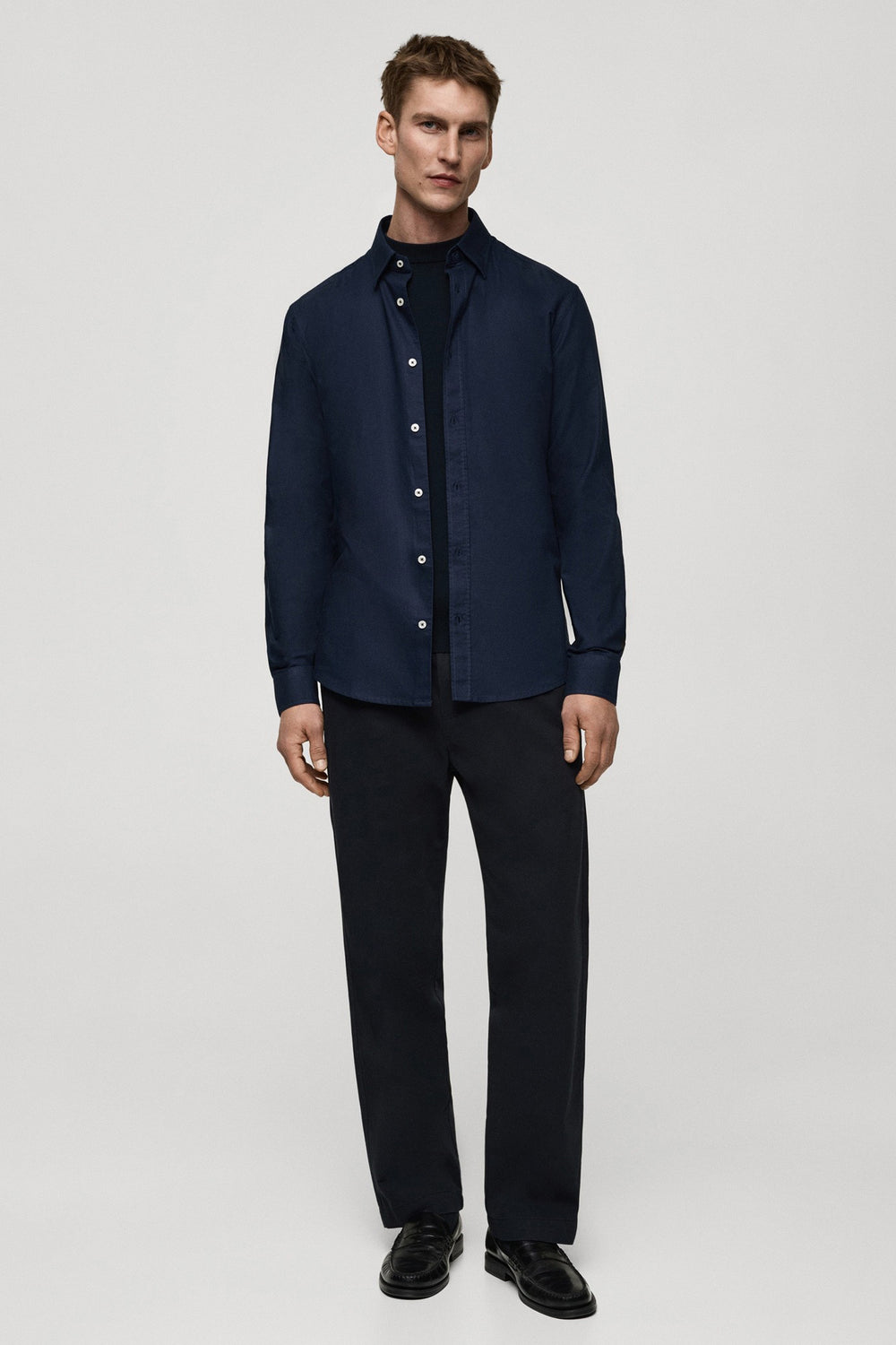 Hemd (lange mouwen) Blauw - MANGO