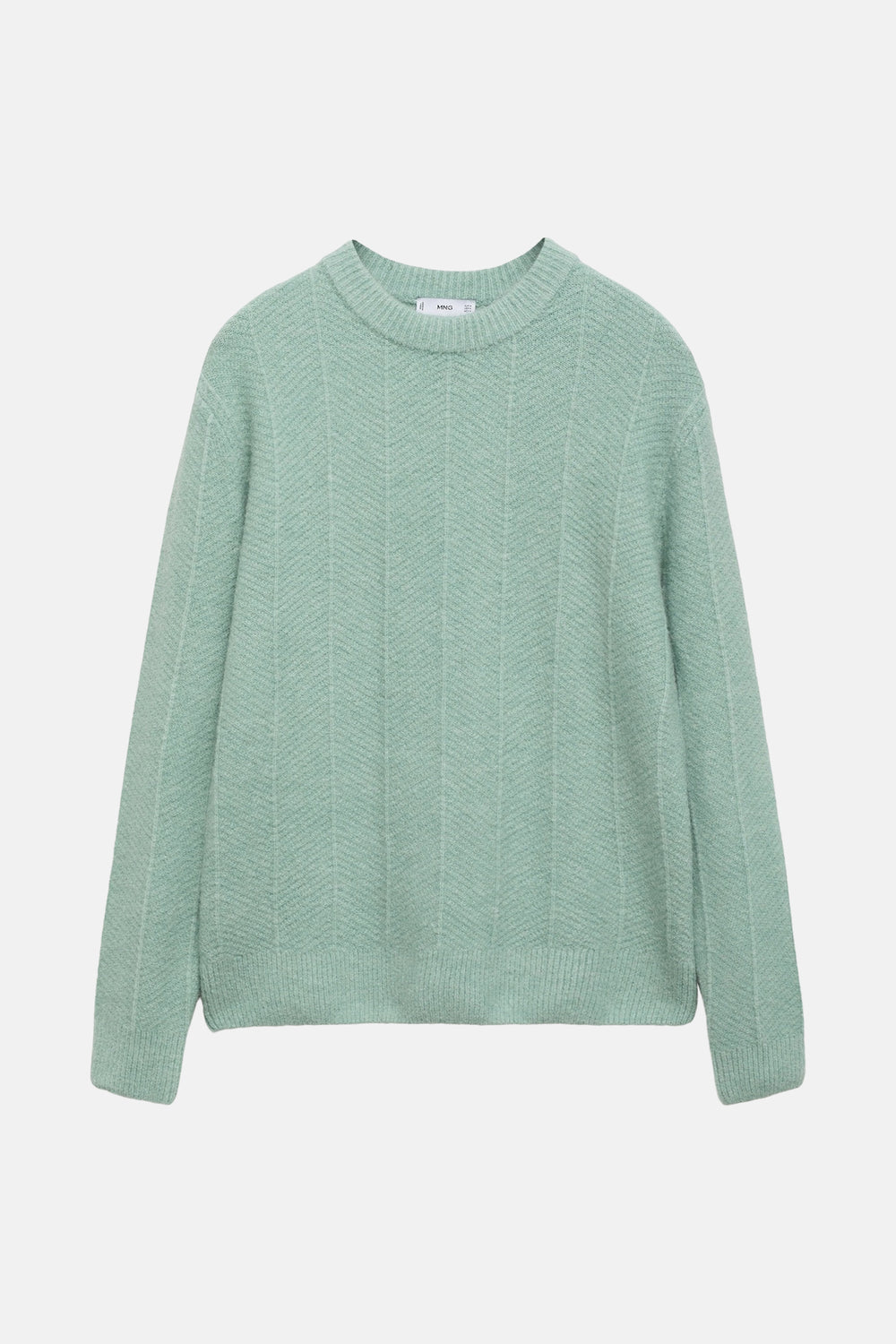 Pull col rond Turquoise - MANGO