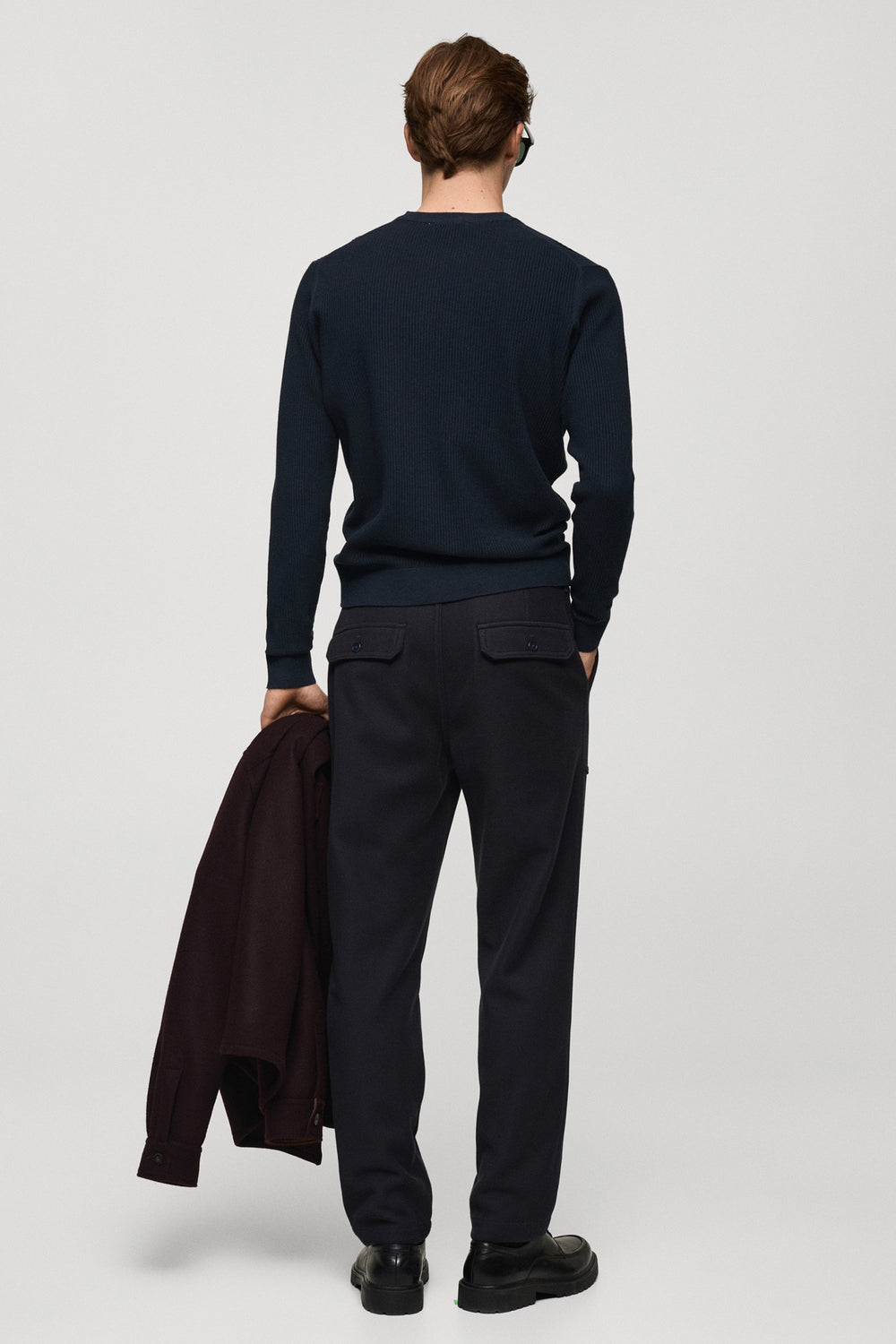 Pull col rond Bleu - MANGO