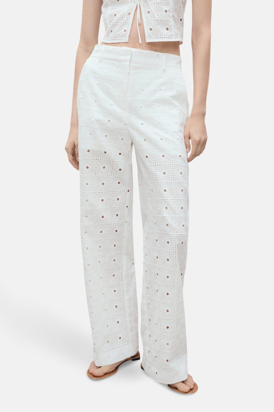 Pantalon Blanc - MANGO