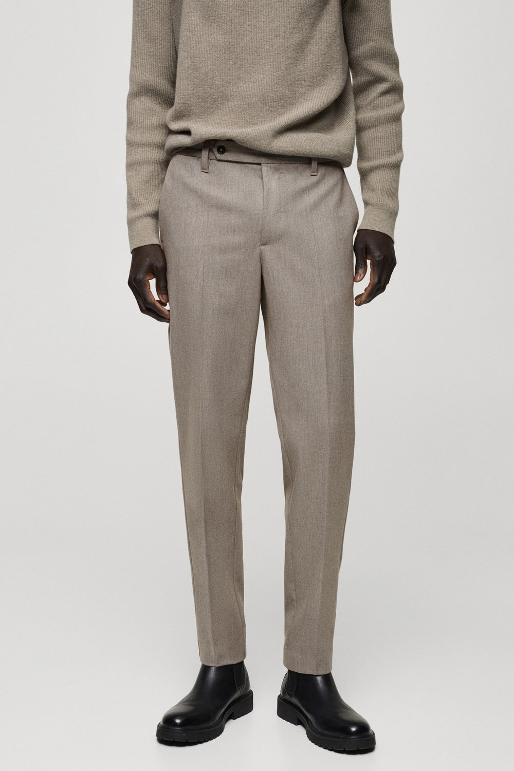Pantalon de costume Brun - MANGO