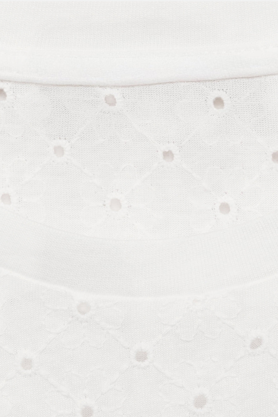 Top uni manches courtes Blanc - MANGO