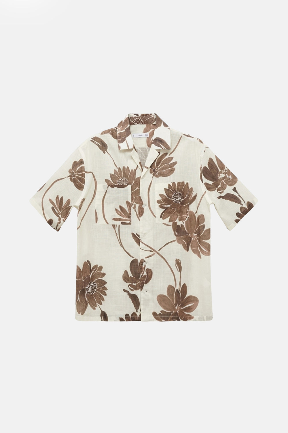 Hemd (korte mouwen) Bruin - MANGO