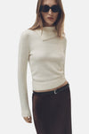 Pull col montant Blanc - MANGO