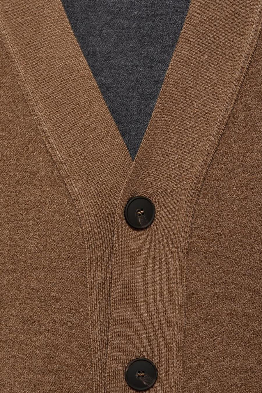 Gilet Bruin - MANGO