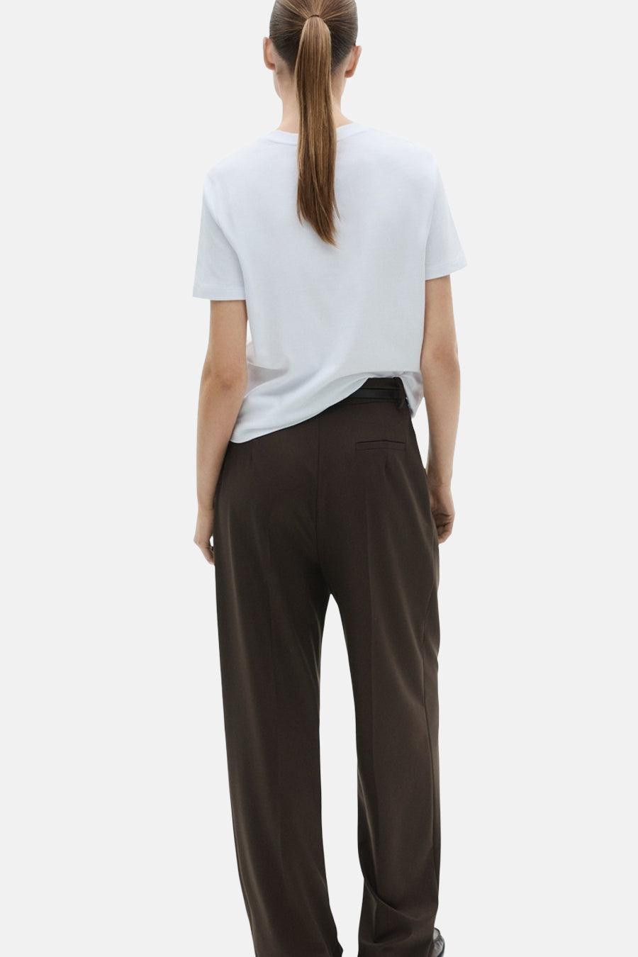 Top uni manches courtes Blanc - MANGO
