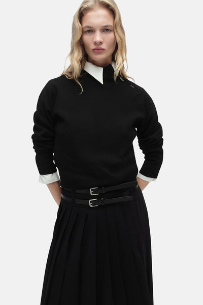 Pull col rond Noir - MANGO