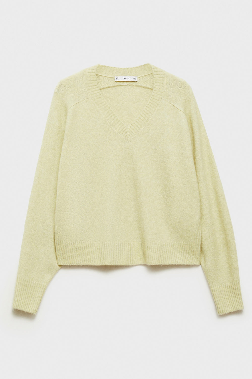 Pull col V Vert - MANGO
