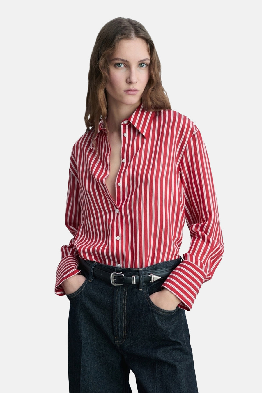 Chemisier (manches longues) Rouge - MANGO