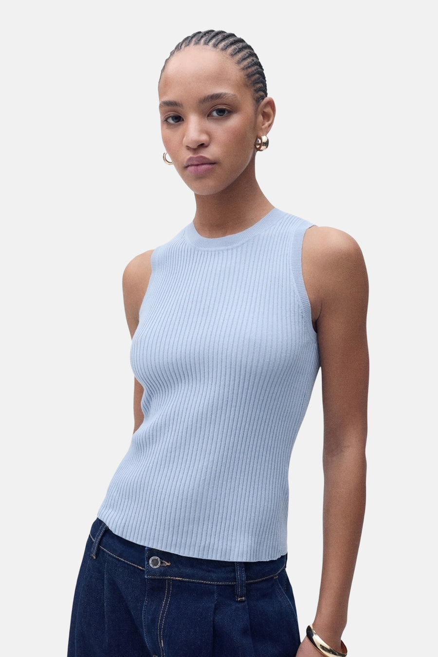 Singlet Blauw - MANGO