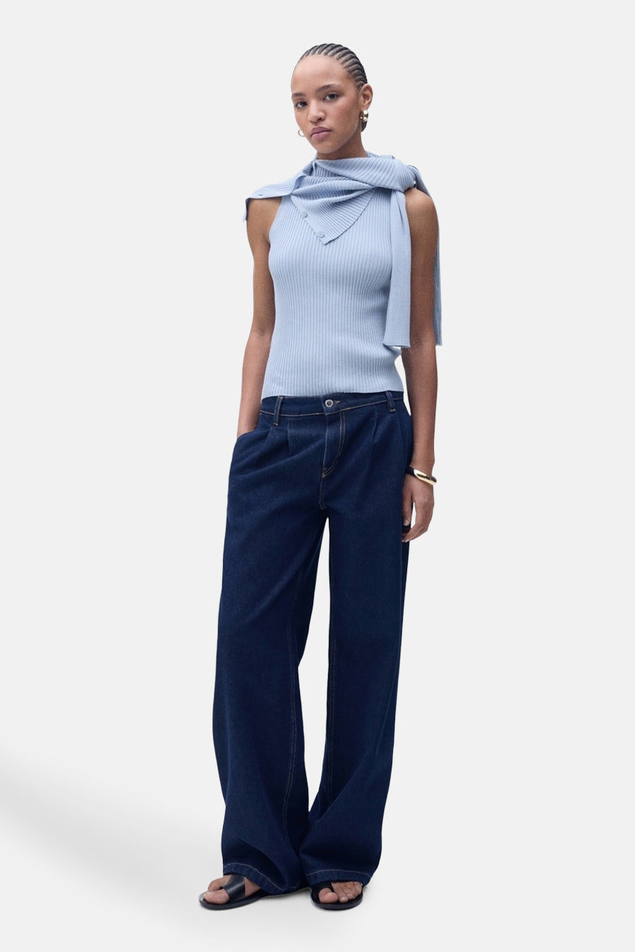Singlet Blauw - MANGO