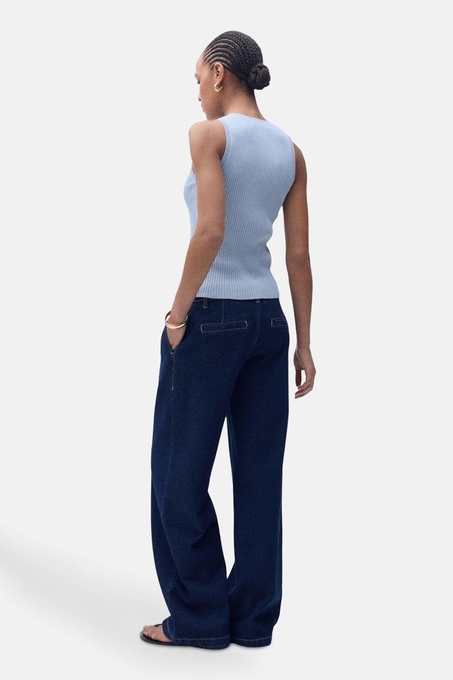 Singlet Blauw - MANGO