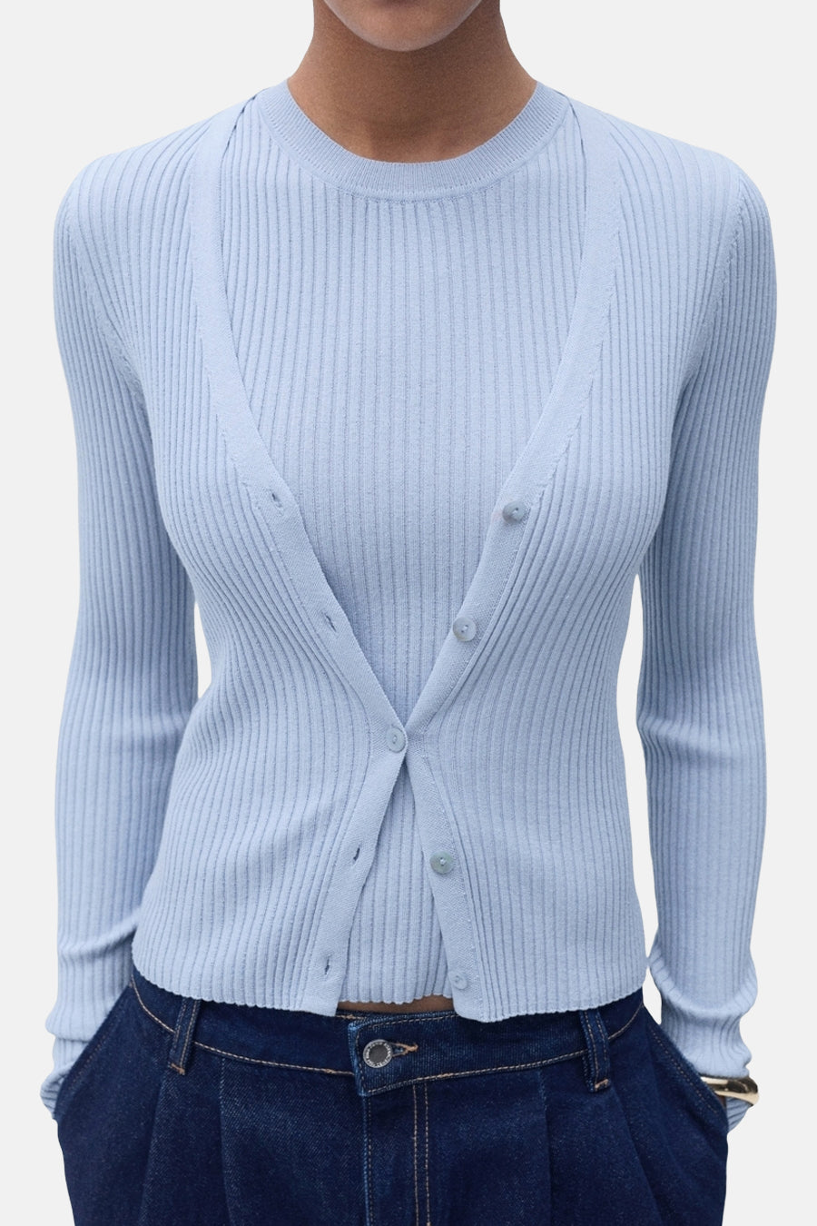 Singlet Blauw - MANGO
