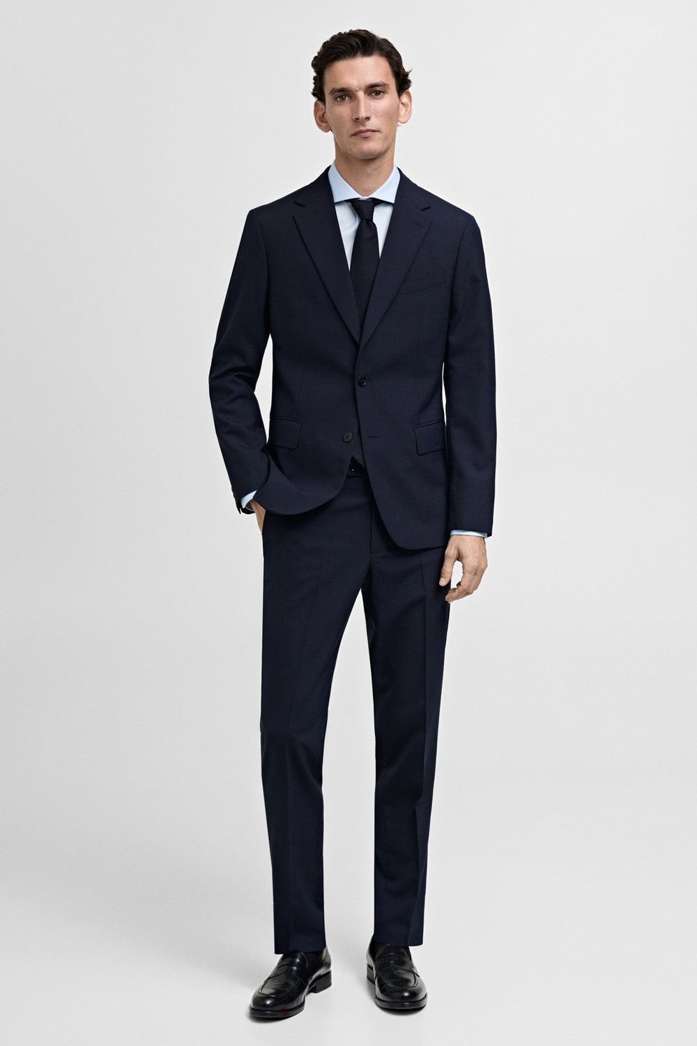 Hemd (lange mouwen) Blauw - MANGO