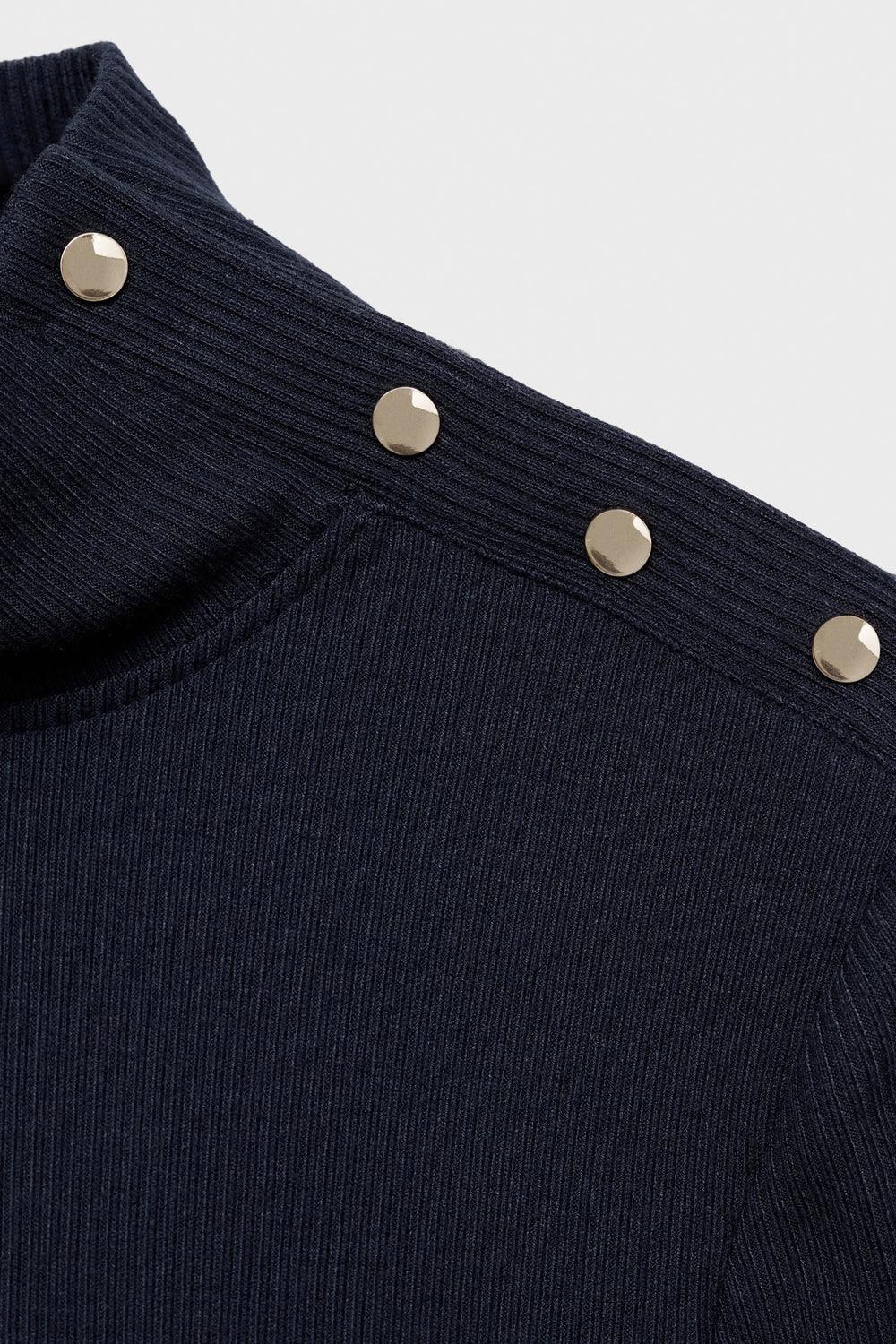 Top uni manches longues Bleu - MANGO