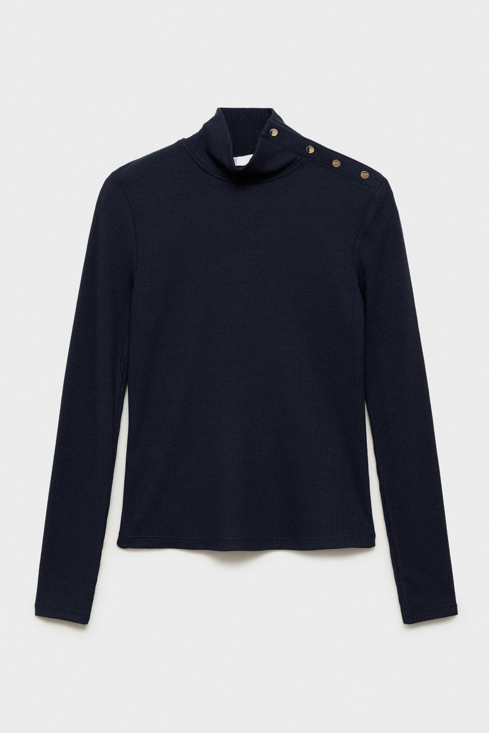Top uni manches longues Bleu - MANGO