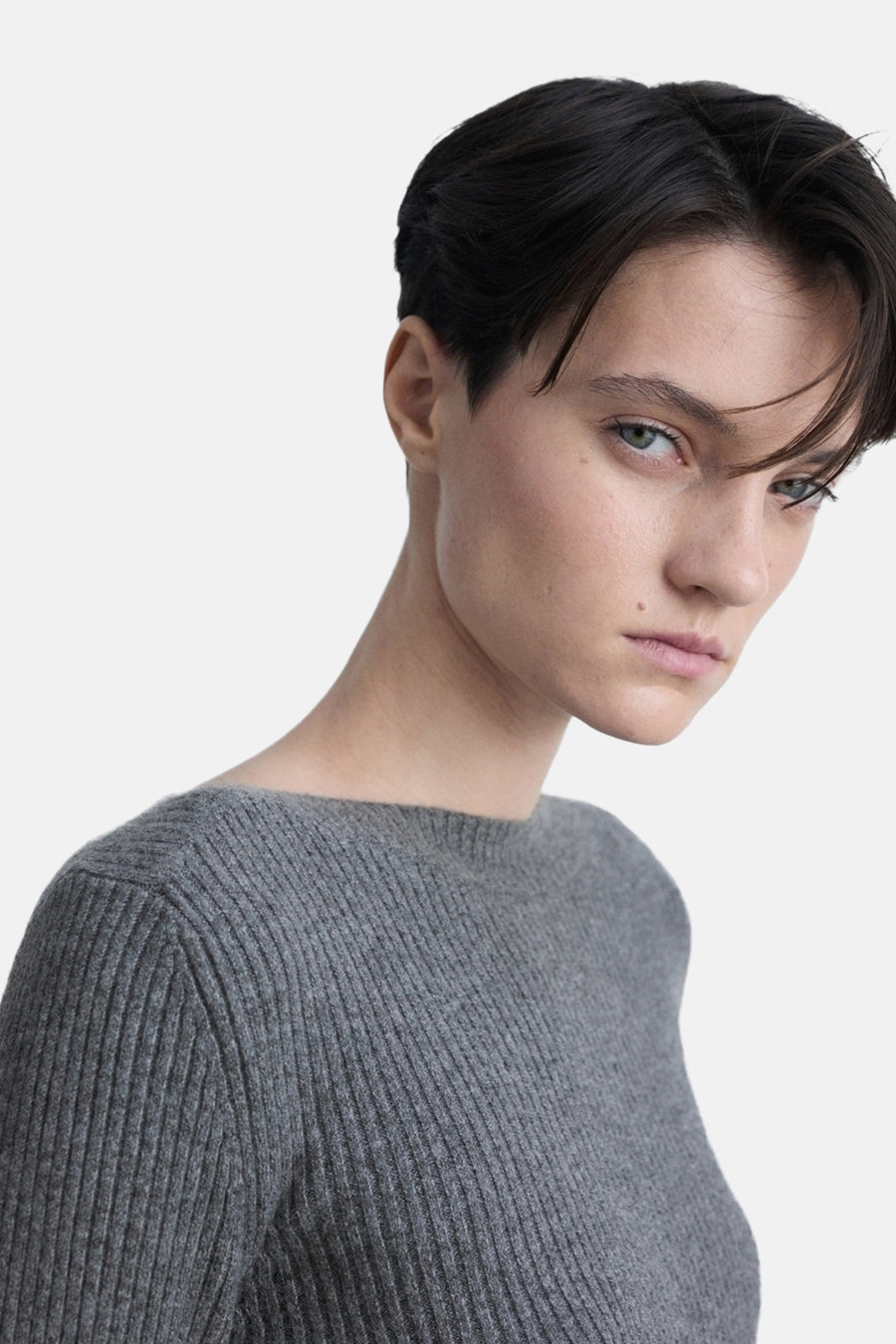 Pull col rond Noir - MANGO