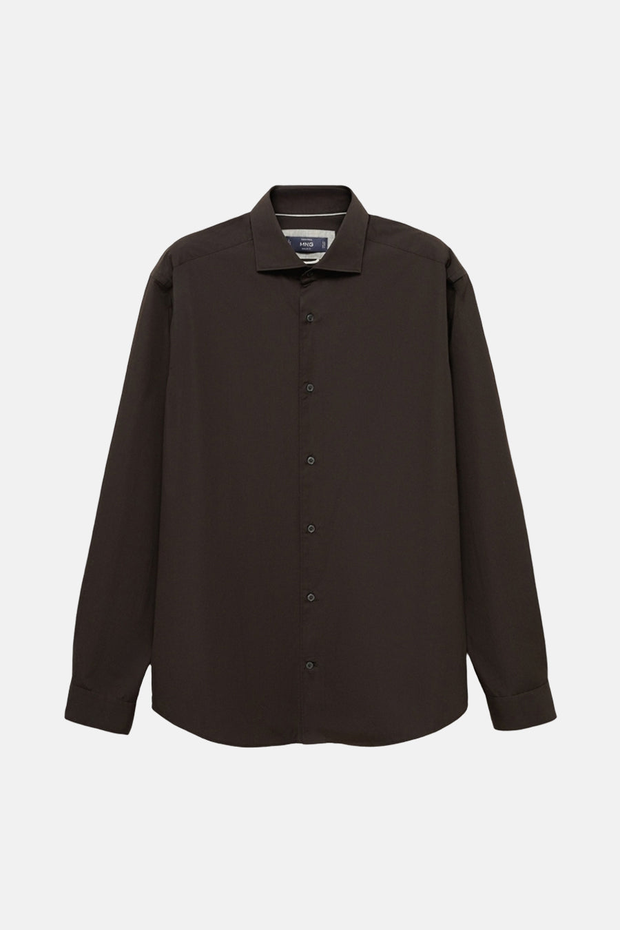 Hemd (lange mouwen) Bruin - MANGO