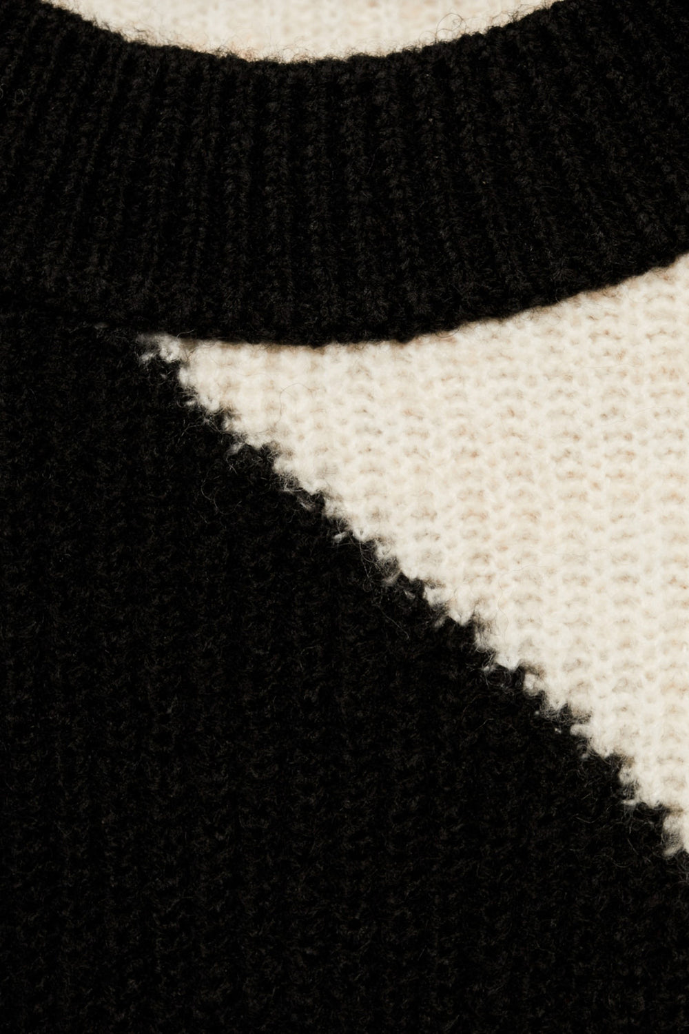 Pull col rond Noir - MANGO