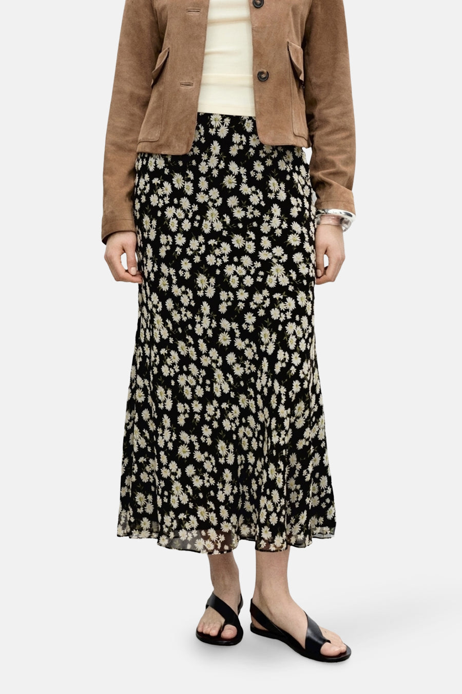 Jupe longue Multicolore - MANGO