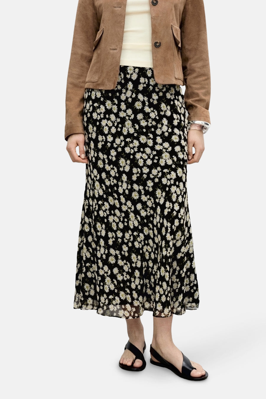 Jupe longue Multicolore - MANGO