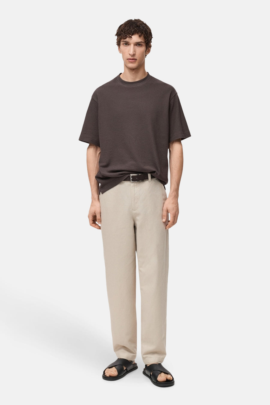 T-shirt (korte mouwen) Bruin - MANGO