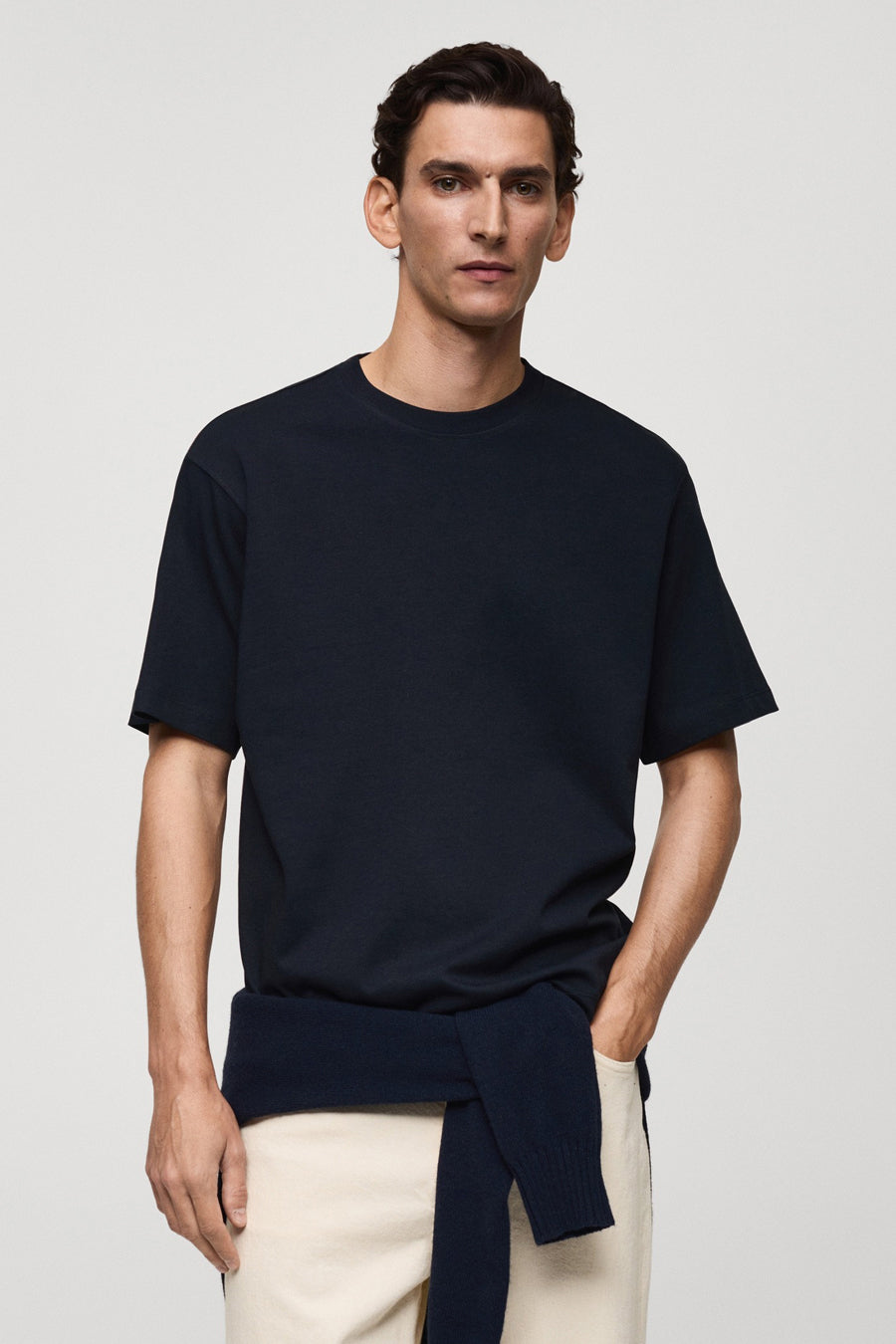 T-shirt (korte mouwen) Blauw - MANGO