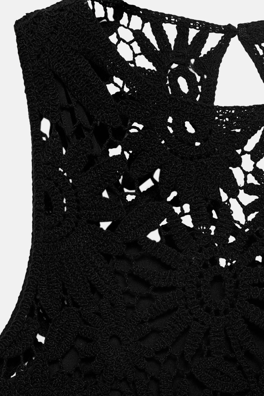 Dames tops kleed zonder mouw Noir - MANGO