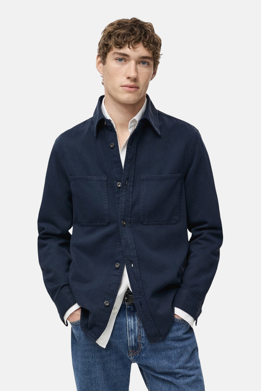 Hemd (lange mouwen) Blauw - MANGO