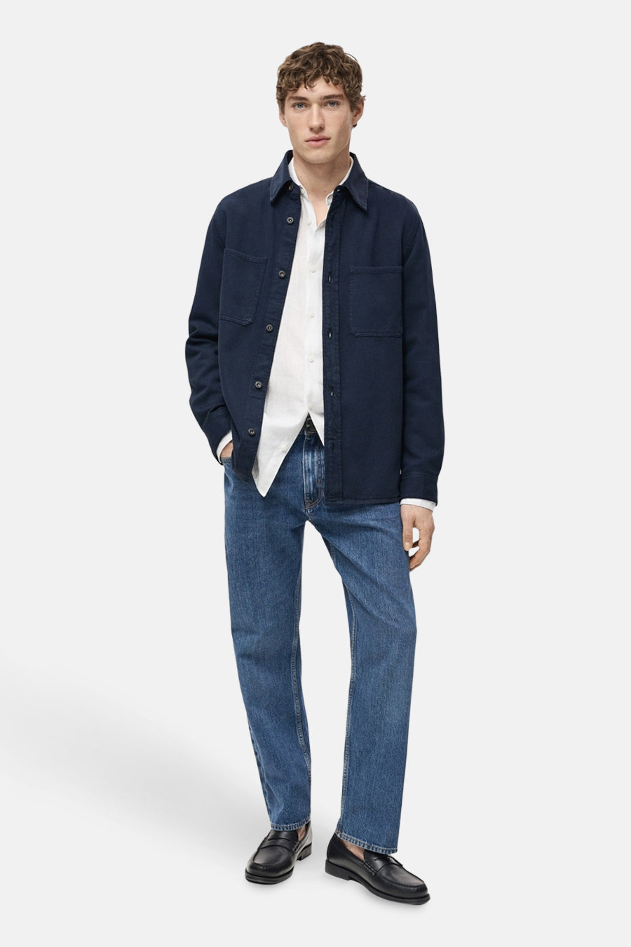 Hemd (lange mouwen) Blauw - MANGO