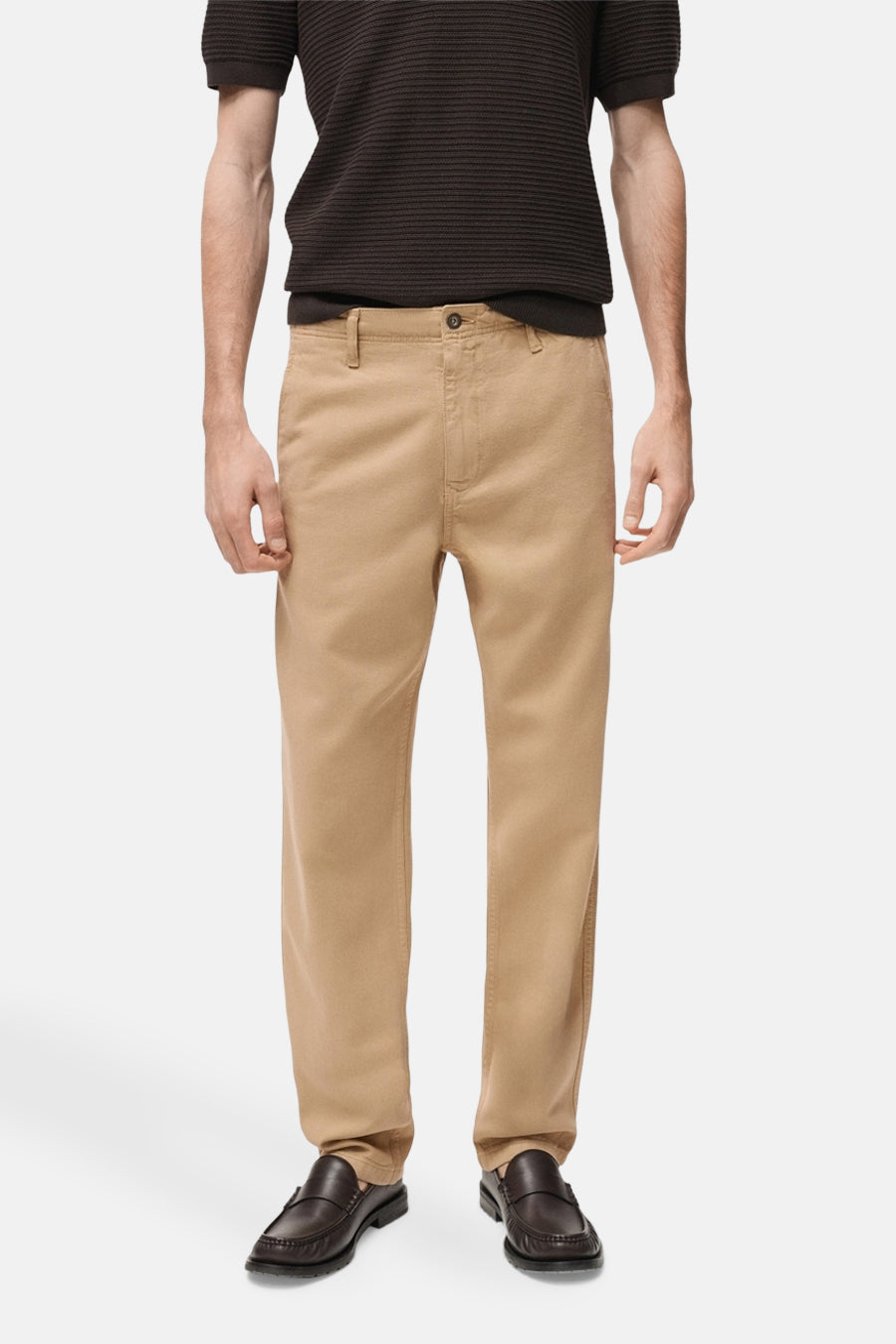 Pantalon coloré Blanc - MANGO
