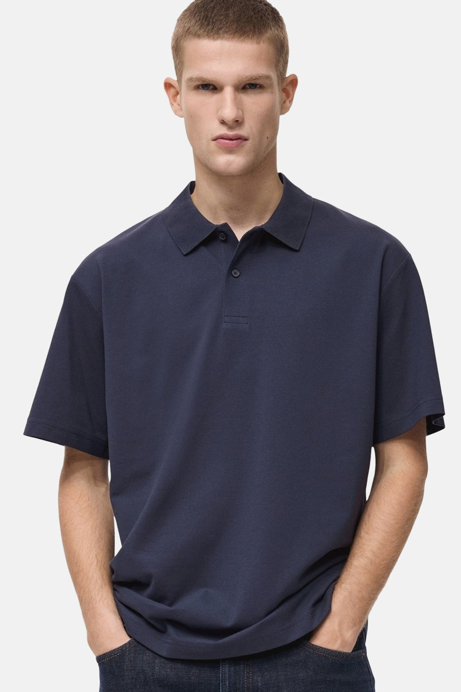 Polo Blauw - MANGO