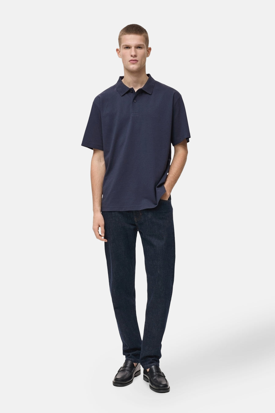 Polo Blauw - MANGO