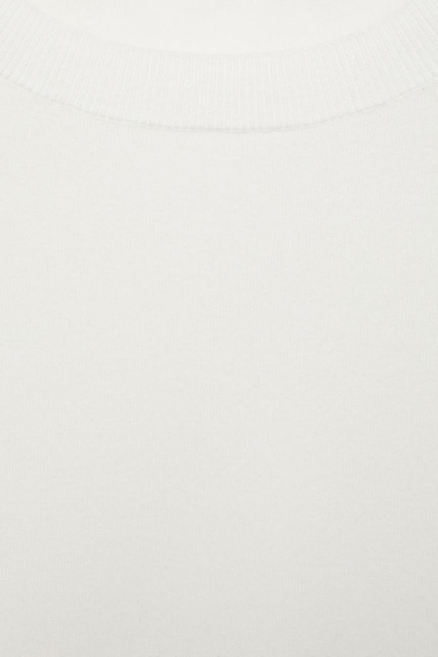 Pull col rond Blanc - MANGO