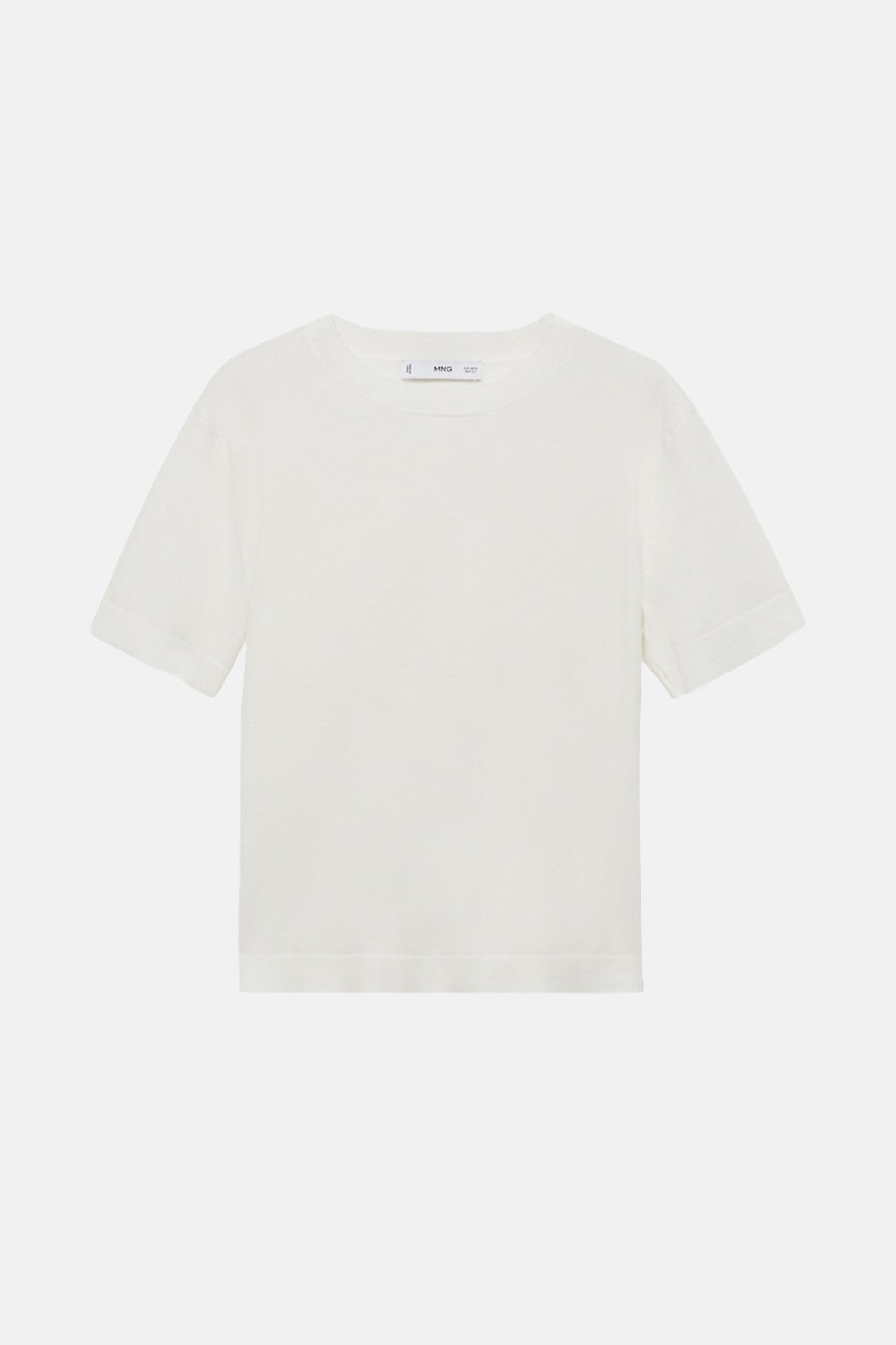 Pull col rond Blanc - MANGO